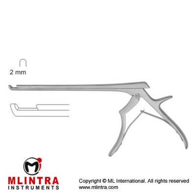 Ferris-Smith Kerrison Punch 40° Forward Up Cutting Stainless Steel, 15 cm - 6" Bite Size 2 mm Ferris-Smith Kerrison Punch 40° Forward Up Cutting Stainless Steel, 15 cm - 6" Bite Size 2 mm